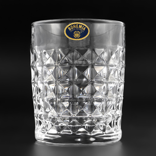 Подарунковий набір для віскі EuroMarket Diamond зі склянкою Bohemia та камінцями