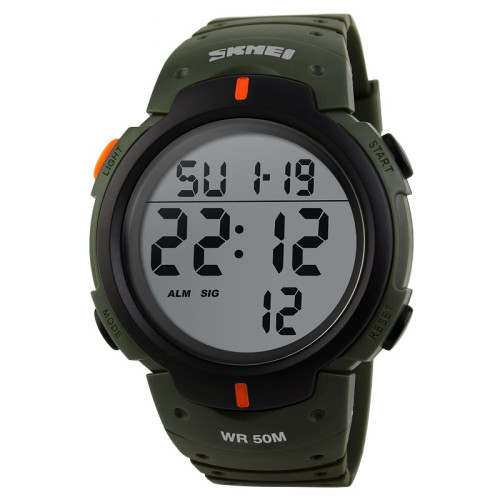 Мужские тактические часы Skmei 1068 Army-Green водонепроницаемые 5 ATM