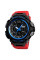 Мужские часы Skmei 1343 Black-Blue-Red водонепроницаемые 5 ATM спортивные
