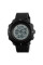 Мужские электронные часы Skmei 1213 All Black 5 ATM тактические