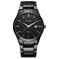 Мужские кварцевые часы Curren 8106 All Black из стали