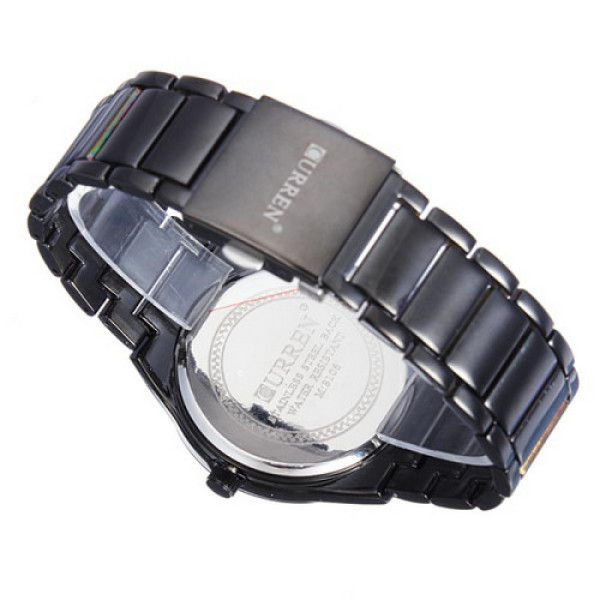 Мужские кварцевые часы Curren 8106 All Black из стали