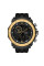 Мужские часы Sanda 6012 Black-Gold стрелочно-электронные 5 ATM
