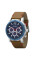 Мужские часы Guardo 11253-2 Brown-Silver-Blue кварцевые стальные