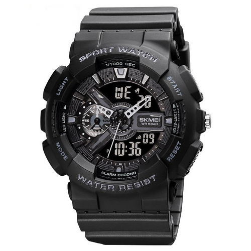 Тактические мужские часы Skmei 1688 All Black с водозащитой 5 ATM