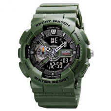 Мужские тактические часы Skmei 1688AG Army Green 5 ATM