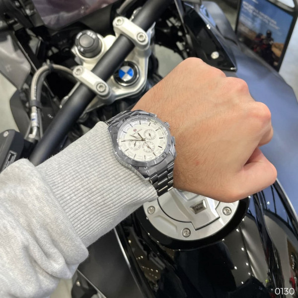 Чоловічий механічний годинник Forsining 6917 Silver-White з автопідзаводом