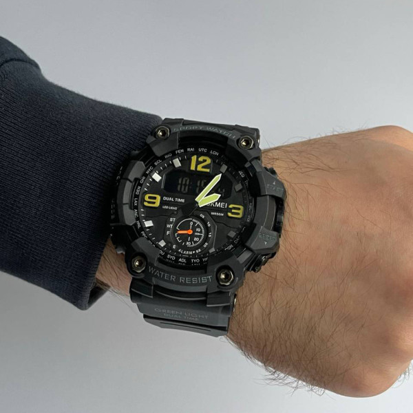 Чоловічий тактичний годинник Skmei 1520BK All Black водонепроникний 5 ATM