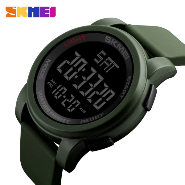 Мужские тактические часы Skmei 1257AG Military зеленые 5 ATM