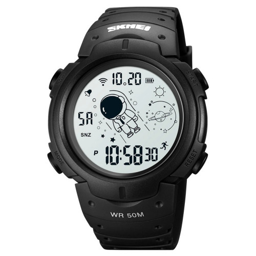 Мужские электронные часы Skmei 1820BKWT Black-white с водозащитой 5 ATM