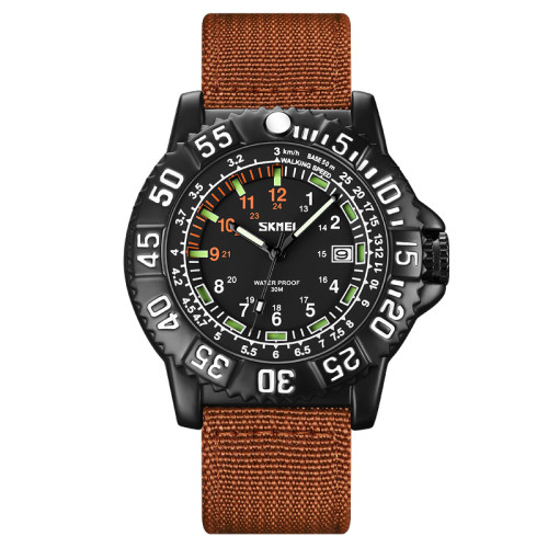 Мужские тактические часы Skmei 9281BN Brown кварцевые