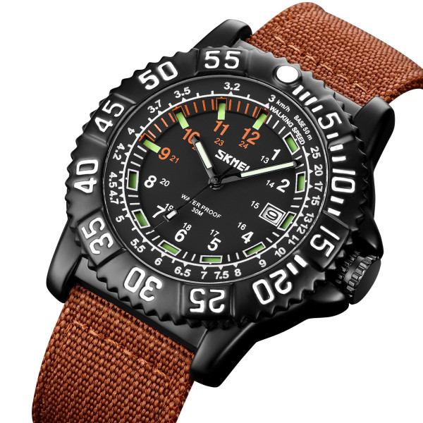 Мужские тактические часы Skmei 9281BN Brown кварцевые