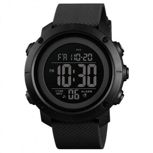 Чоловічий тактичний годинник Skmei 1434BKBK Black-Black з водозахистом 5 ATM