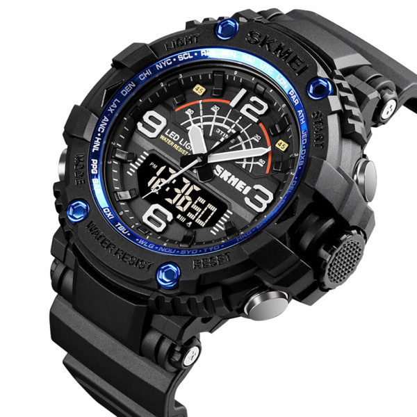 Мужские спортивные часы Skmei 1617BU blue с водозащитой 5 ATM