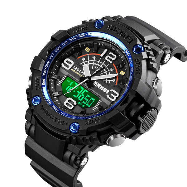 Мужские спортивные часы Skmei 1617BU blue с водозащитой 5 ATM