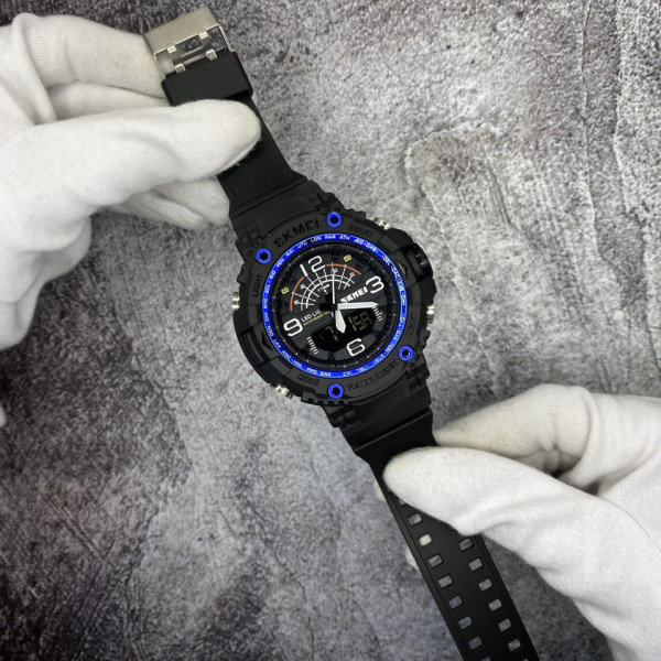 Мужские спортивные часы Skmei 1617BU blue с водозащитой 5 ATM