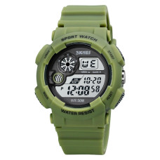 Мужские тактические часы Skmei 1718AG Army Green водонепроницаемые зеленые