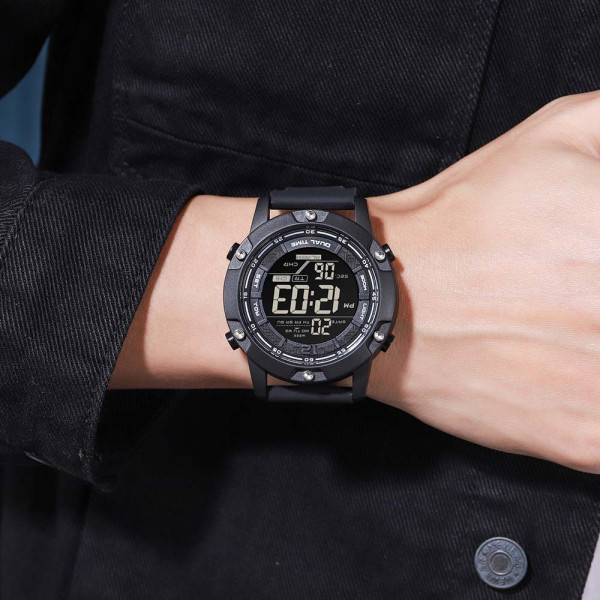 Чоловічий тактичний годинник Skmei 1762BK All Black з водозахистом 10 ATM