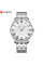 Мужские кварцевые часы Curren 8422 Silver-White со стальным браслетом