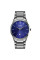 Чоловічий кварцовий годинник Skmei 9140SIBU Silver-Blue з металевим браслетом