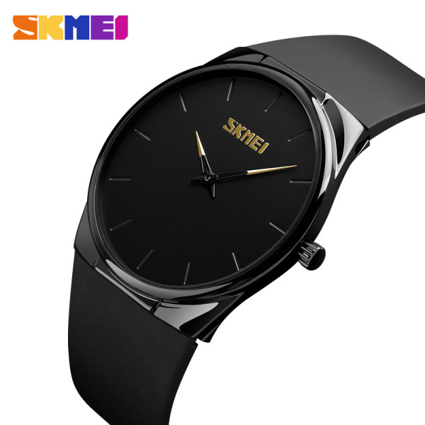 Мужские наручные часы Skmei 1601SBK Black кварцевые черные