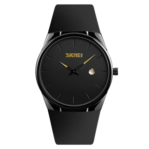 Мужские часы Skmei 1509BK Black кварцевые черные