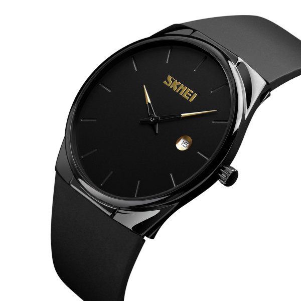 Мужские часы Skmei 1509BK Black кварцевые черные