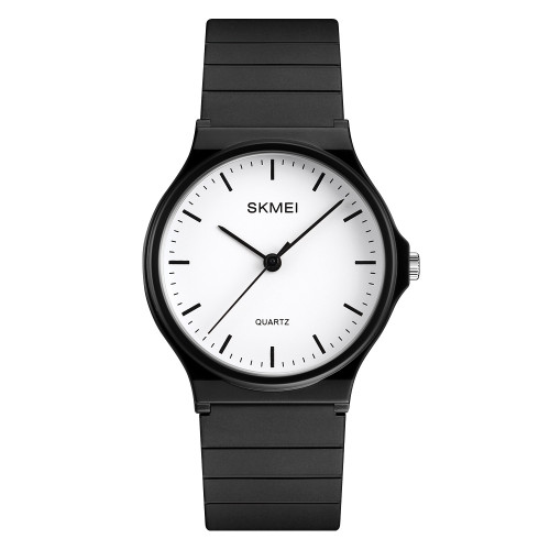 Женские кварцевые часы Skmei 1419BKWT Black White с водозащитой 3 ATM