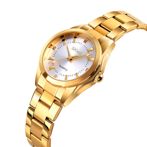 Жіночий класичний годинник Skmei 1620GD Gold золотистого кольору