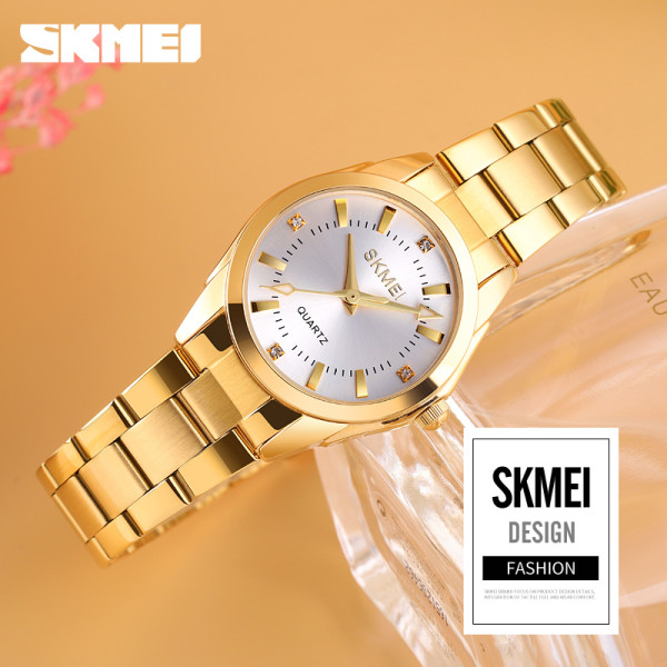 Жіночий класичний годинник Skmei 1620GD Gold золотистого кольору