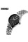 Мужские кварцевые часы Skmei 9071BK-B Black Man со стальным браслетом