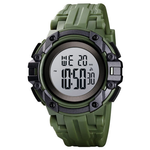 Тактичний чоловічий годинник Skmei 1545AG Army Green з водозахистом 5 ATM