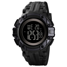 Тактичний чоловічий годинник Skmei 1545BKBK Black-Black з водозахистом 5 ATM