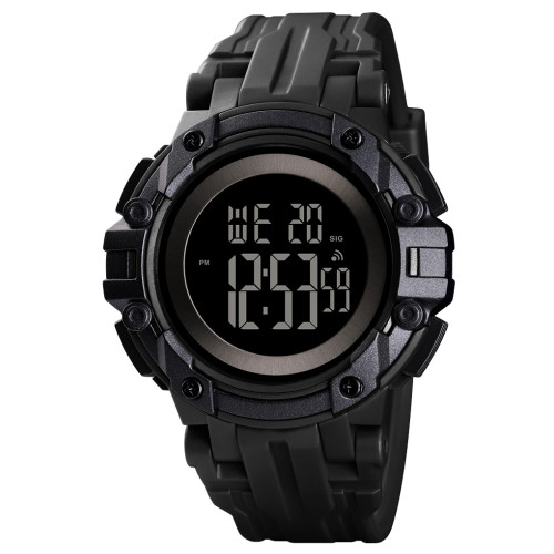 Тактические мужские часы Skmei 1545BKBK Black-Black с водозащитой 5 ATM