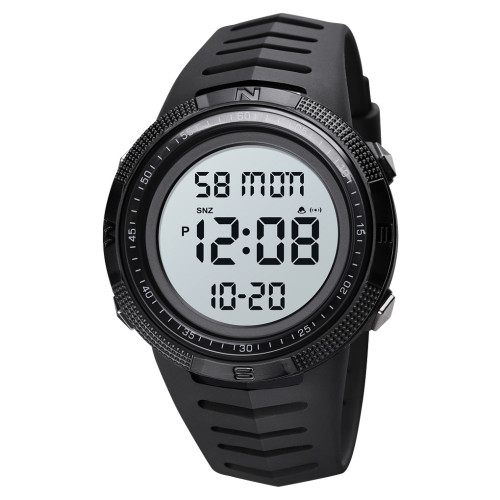 Чоловічий електронний тактичний годинник Skmei 1632BKWT Black-White 5 ATM