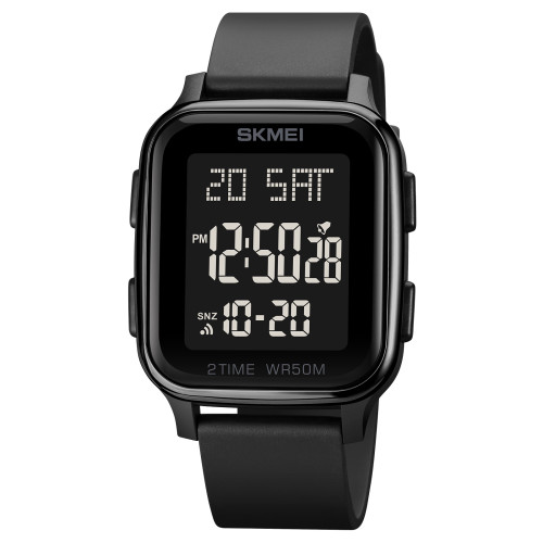 Электронные наручные часы Skmei 1858BK Black с водозащитой 5 ATM