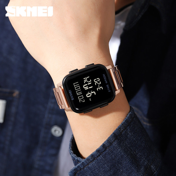 Годинник Skmei 1859RG Rose Gold електронний з водозахистом 5 ATM