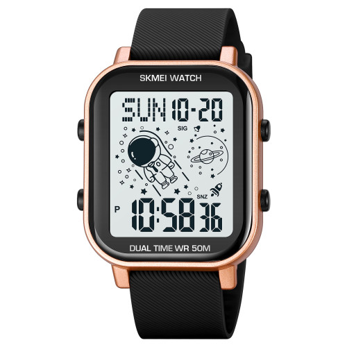Годинник Skmei 1971RG Rose Gold електронний водонепроникний 5 ATM