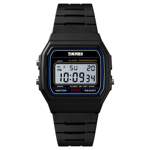 Жіночий годинник Skmei 1412BKWT Black-White водонепроникний електронний