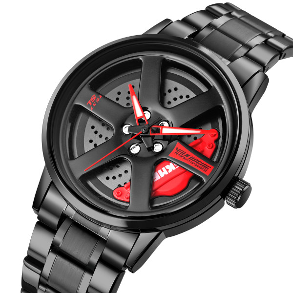 Мужские кварцевые часы Skmei 1787RD Red с металлическим браслетом