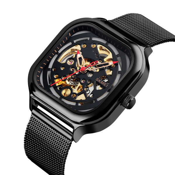 Мужские механические часы Skmei 9184BK Black с автоподзаводом
