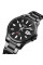Чоловічий годинник Skmei 1654BK Black кварцовий з металевим браслетом