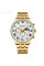 Мужские кварцевые часы Curren 8427 Gold-White с хронографом