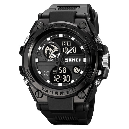 Чоловічий тактичний годинник Skmei 2031BK Black з водозахистом 5 ATM