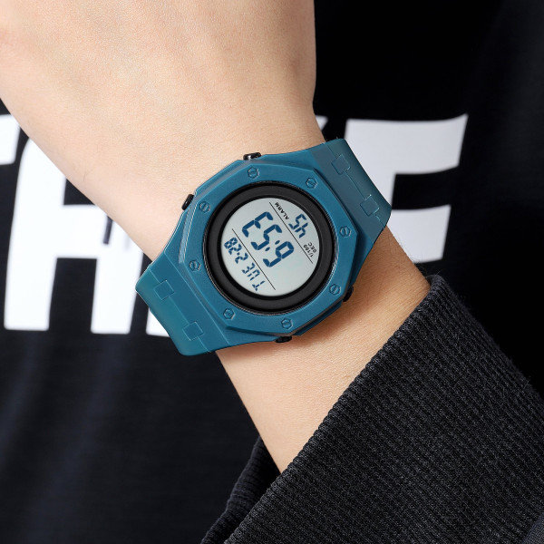 Мужские электронные часы Skmei 2048BU Blue с водозащитой 5 ATM