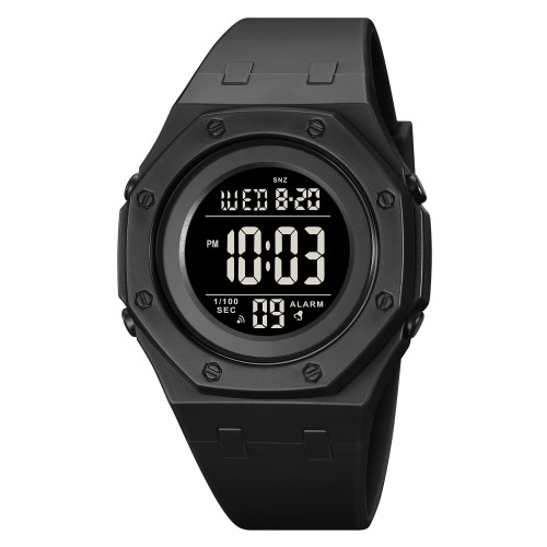 Тактичний чоловічий годинник Skmei 2048BKBK Black-Black електронний 5 ATM
