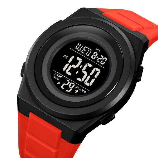 Чоловічий електронний спортивний годинник Skmei 2080RD Red 5 ATM