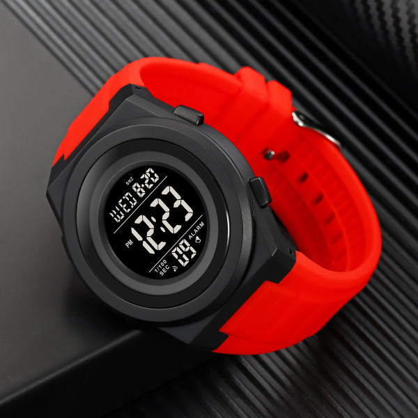 Чоловічий електронний спортивний годинник Skmei 2080RD Red 5 ATM