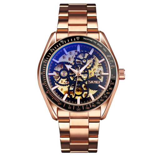 Мужские механические часы Skmei 9194RG Rose Gold с автоподзаводом