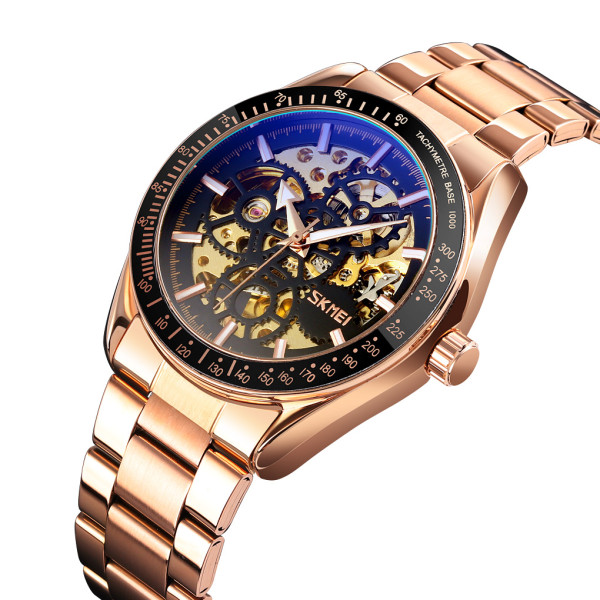 Мужские механические часы Skmei 9194RG Rose Gold с автоподзаводом